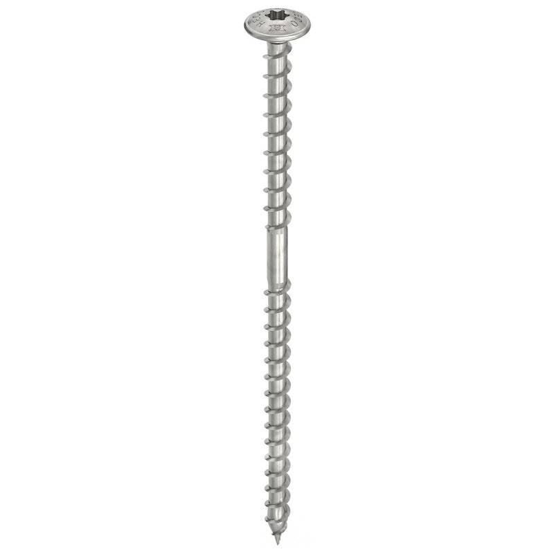 HECO-TOPIX-plus T-Solar Holzbauschraube Edelstahl A2 Tellerkopf TX UK-Gewinde 8x240 - 50 Stück von HECO-Schrauben GmbH & Co. KG