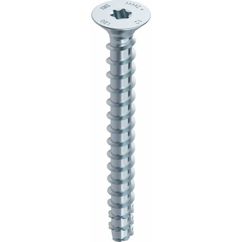 MULTI-MONTI-plus F Betonschraube Stahl verzinkt Senkkopf T45 - 10 x 70 mm - 25 Stück von HECO-Schrauben GmbH & Co. KG