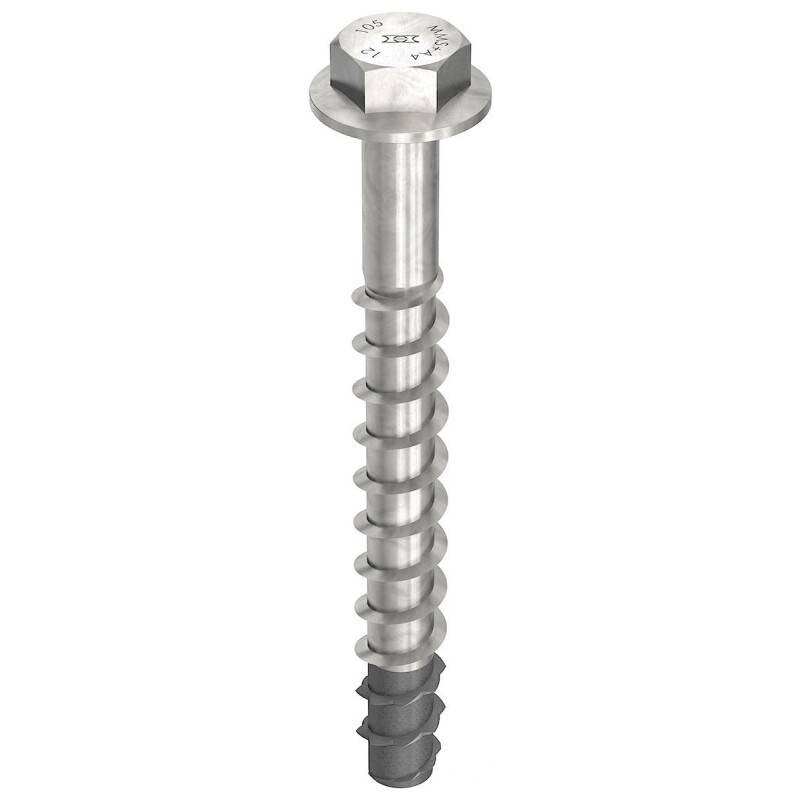 MULTI-MONTI-plus SS Betonschraube Schraubanker Edelstahl A4 Sechskantkopf 12x135 - 25 Stück von HECO-Schrauben GmbH & Co. KG