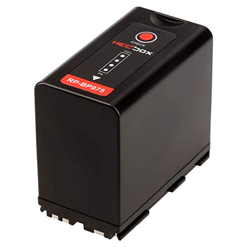 HEDBOX RP-BP975 - Li-Ionen-Akku (48.8 Wh / 6600 mAh) Ersatz für Canon BP-975 mit C100, C100 Mark II, C300, C500, XF100 /200/300 und RED Komodo von HEDBOX