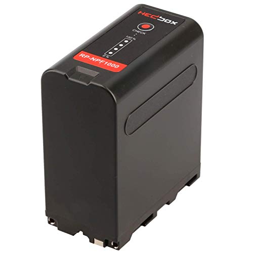 HEDBOX RP-NPF1000 - Super hohe Kapazität Li-Ionen Akku (77Wh / 10400mAh) Ersatz für Sony NP-F990 von HEDBOX