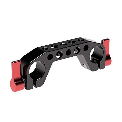 HEDBOX Rod CLAMP - 15 mm Schienenblock aus Aluminium (Rod Clamp) 1/4 "-20 Gewinde für DSLR Rohrsystem von HEDBOX