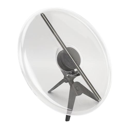 3D-Hologramm-Ventilator, 1300 U/min, 3D-Hologramm-Projektor, Normale Helligkeit, mit 224 LED-Perlen für Halloween, Bar, Casino, Party (EU-Stecker 100–240 V) von HEEPDD