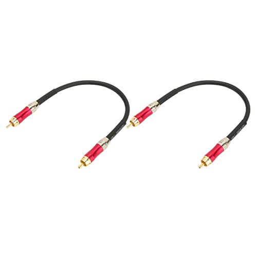 Cinch-Kabel, Cinch-zu-Cinch-Soundkabel, Doppelt Geschirmter Messingdraht, Stecker auf Stecker, Leicht zu Identifizieren, für Heim-Stereo-Soundsystem, für Fernseher, für von HEEPDD