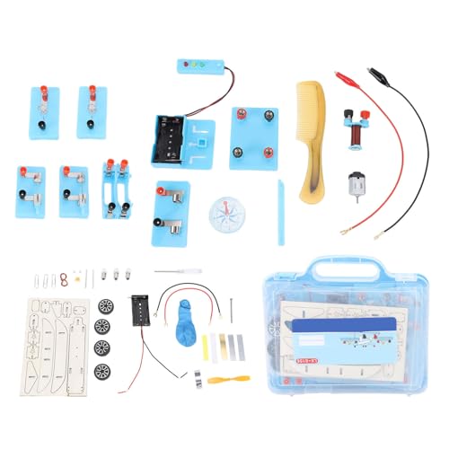Circuit Experiment Box, Serie Parallel Circuit Building Kit Multifunktionelle Tragbare Schaltkreis -Experimentbox für Windkraftanlagen Beleuchtete LED -Ampeln Circuit Experiment Box, Serie Parallel Circuit Building Kit Multifunktionelle Tragbare Schaltkreis -Experimentbox für Windkraftanlagen Beleuchtete LED -Ampeln von HEEPDD