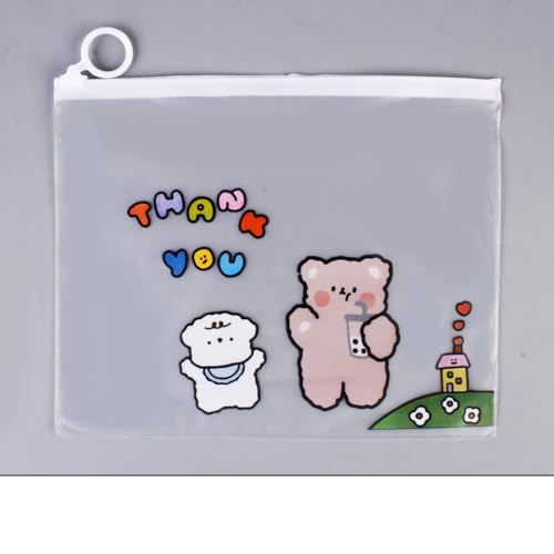 Clear PVC Reißverschlussdateiumschläge, Premium -PVC -Material, Große Kapazität, Praktisches Reißverschlussdesign, Halbtransparentes Design, ca. 21 X 17 Cm, für Freunde und Familie (Bärenparty a) Clear PVC Reißverschlussdateiumschläge, Premium -PVC -Material, Große Kapazität, Praktisches Reißverschlussdesign, Halbtransparentes Design, ca. 21 X 17 Cm, für Freunde und Familie (Bärenparty a) von HEEPDD