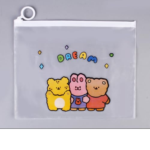 Clear PVC Reißverschlussdateiumschläge, Premium -PVC -Material, Große Kapazität, Praktisches Reißverschlussdesign, Halbtransparentes Design, ca. 21 X 17 Cm, für Freunde und Familie (Bärenparty c) Clear PVC Reißverschlussdateiumschläge, Premium -PVC -Material, Große Kapazität, Praktisches Reißverschlussdesign, Halbtransparentes Design, ca. 21 X 17 Cm, für Freunde und Familie (Bärenparty c) von HEEPDD