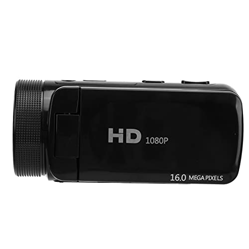 HD-Digitalkamera, 16-Fach Zoom-Loop-Aufnahme, Bewegungserkennung, 110–240 V, 2,4-Zoll-Vlogging-Kamera, Flip-Screen für Hochzeit (EU-Stecker) von HEEPDD