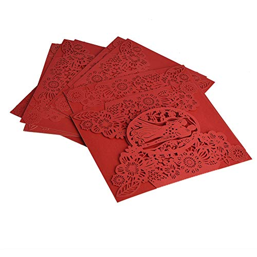 HEEPDD 10pcs Cut-Einladungskarten, Leere Innenblätter, High-End-Design, Premium-Qualität (Hochzeitsmodell) von HEEPDD