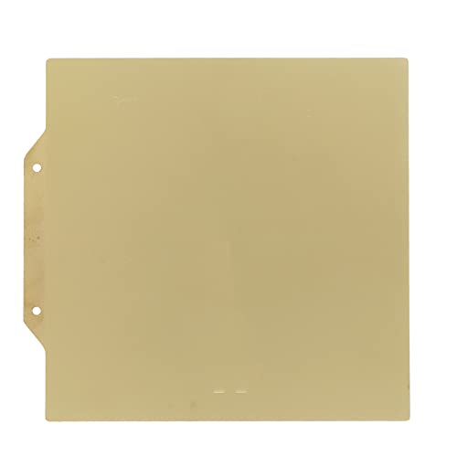 HEEPDD 3D-Drucker-Bauplatte, Glättendes PEI 2-seitig Beschichtetes Bauplattenblatt, Leicht zu Entfernendes Gold Zur Reparatur (Goldstahlplatte) von HEEPDD