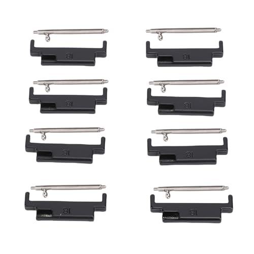 HEEPDD 4 Paare Metal Watch Bandadapter, Watchband -Anschlussadapter mit Schnellveröffentlichungsnadel Schwarz Passform für Smart Watch Connector Wear Prevention HEEPDD 4 Paare Metal Watch Bandadapter, Watchband -Anschlussadapter mit Schnellveröffentlichungsnadel Schwarz Passform für Smart Watch Connector Wear Prevention von HEEPDD