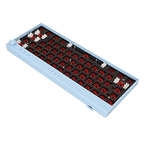 HEEPDD 61 Tasten Mechanische Tastatur DIY Kit, DIY Mechanische Tastatur Kit RGB-Hintergrundbeleuchtung ABS-Gehäuse Weitgehend Kompatible Unterstützung 3-Pin-Schaft für Büro (Blau) von HEEPDD