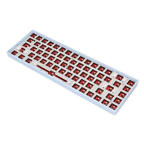HEEPDD DIY-Kit für Mechanische Tastatur, MAßgeschneidert, 0,5 MA, RGB-Licht, 68 Tasten, Hot-Swap-Tastatur-Kit für (Blau) von HEEPDD