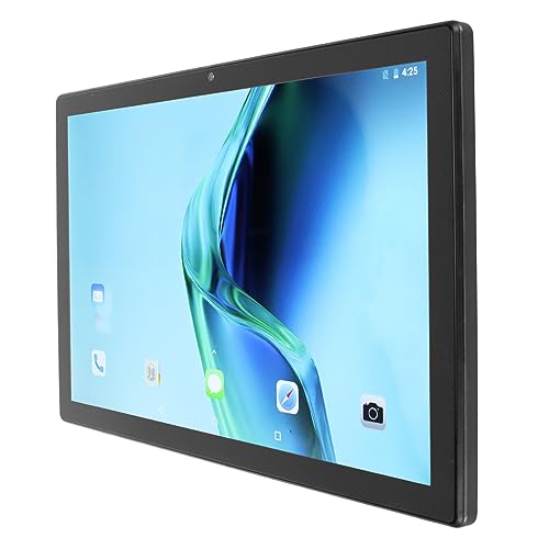 HEEPDD Digitales Tablet, 10,1 Zoll, 3200 X 1440 Auflösung, 8 GB RAM, 128 GB ROM, WLAN-Tablet, Dual-SIM, Dual-Standby, für Spiele Zum Lernen (Schwarz) von HEEPDD