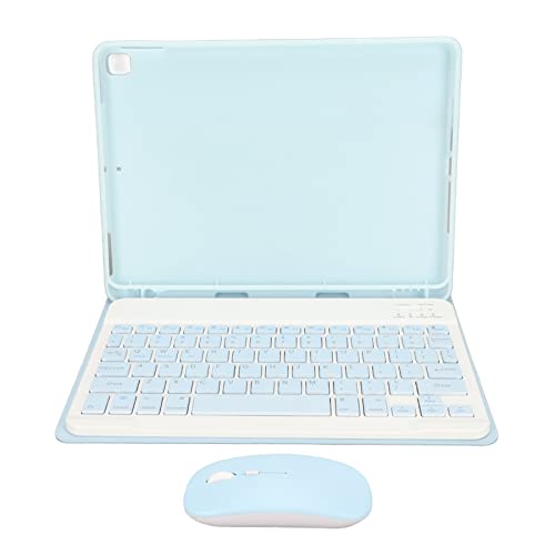 HEEPDD Intelligente Tastaturhülle, Kabellose Tastatur, Automatischer Wecker, ABS-PU-Winkel Verstellbar, mit Maus für 10,5-Zoll-Air3-Tablet (Blau) von HEEPDD