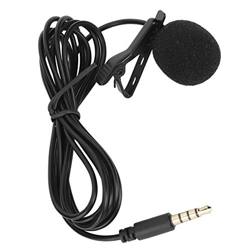 HEEPDD Mini 3,5 Mm Lavalier-Mikrofon Universalkompatibilität, Klarer Audio-Plug and Play, Geeignet für Echtzeitinterviews, Podcasts, Live-Sendungen mit Stabiler Leistung (#1) von HEEPDD