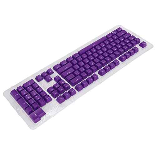 HEEPDD OEM-Tastatur-Tastenkappen, 106 Tastenkappen, Echtheit, OPQ, Zweifarbig, Matt, für Mechanische Tastatur mit 61/87/104 Tasten (Weiße Zahl) von HEEPDD