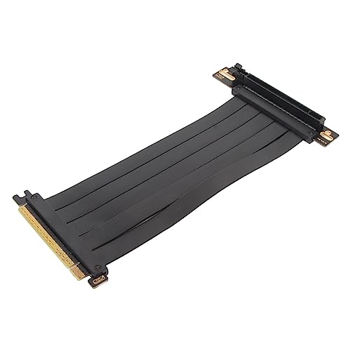 HEEPDD PCIE 4.0 X16 Extender Riser-Kabel GPU-Verlängerungskabel 90-Grad-Plug-and-Play 128 Gbit/s Hochgeschwindigkeit für RX 7900 XT für RX 7500 (60cm) von HEEPDD