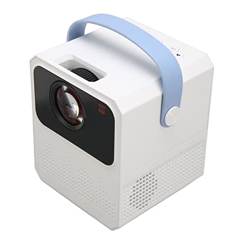 HEEPDD -Projektor, 60-150 Zoll 10000 LM Video-Filmprojektor 100-240 V 4-Punkt-Trapezkorrektur 1080P 4K für Handy für Zuhause (EU-Stecker) von HEEPDD