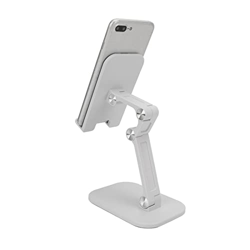 HEEPDD Schreibtisch-Telefonständer, Verstellbarer Winkel, Schreibtisch-Telefonständer, Ladeloch, reserviert für Handys, Tablets mit weniger als 20 cm (Weiß) von HEEPDD