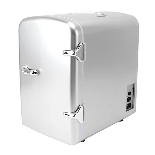 HEEPDD Tragbarer Kühlschrank, 4 L, Geräuscharmer Kühler und Wärmer, AC100–240 V, 36 W, Mini-Kühlschrank für die Wohnung (EU-Stecker) von HEEPDD