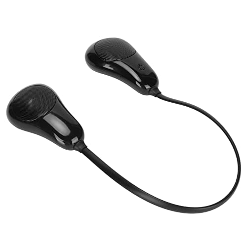 Tragbare Nackenbügel-Lautsprecher, Nackenbügel-Lautsprecher, Freisprecheinrichtung, Leichtes Stereo, Tragbar für zu Hause für den Sport (Schwarz) von HEEPDD