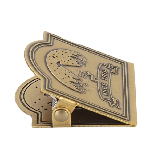 Vintage -Messingclip, Multifunktional Notebook -Clamp/Holder Zum Schreiben, Scrapbooking, Zeichnen, Stabiles Klemmen, Dekoratives und Vintage Design, Ideal für die Organisation von Dokumenten, (Typ 2) von HEEPDD