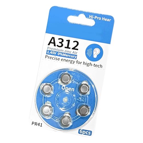 A312 Hörgerät Batterien 6PC Air Hörknopfzelle Mit Stabilen Spannungen Umweltfreundliche Design A312 Hörgerät Batterien 6PC Air Hörknopfzelle Mit Stabilen Spannungen Umweltfreundliche Design von HEEZOU