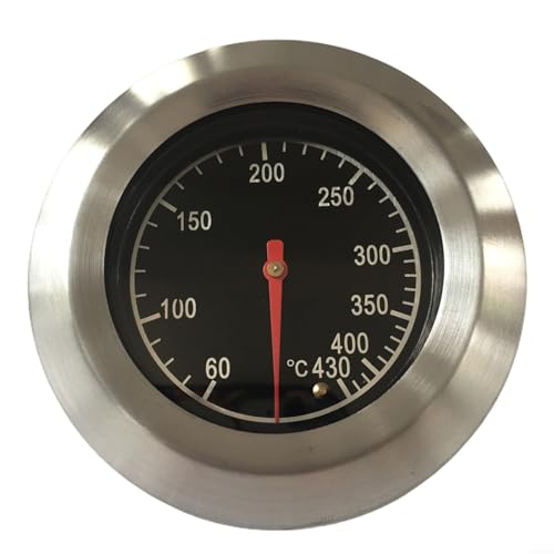 Gasgrill Deckelthermometer Raucher Grill BBQ Thermometer Kugelgrill 60℃-430℃ von HEIBTENY