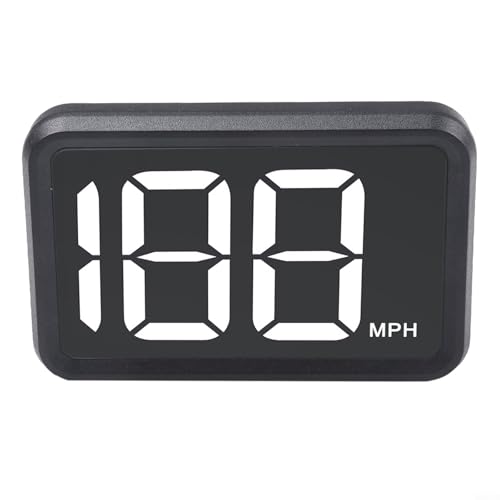 HEIBTENY Head-up-Display Auto HUD GPS Digitales Geschwindigkeitsmessgerät Dual Chips Und No Skip Speed ​​Geeignet Für Alle Autos, LKWs, Busse, E-Scooter Und E-Bikes(MPH) von HEIBTENY