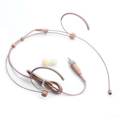 HEIBTENY Leichtes Ohrbügel-Mikrofon, geeignet für Leistungseinstellungen, verfügt über 3 5-mm-Stecker, Buchse und XLR-Stecker (S(For Shure)) von HEIBTENY