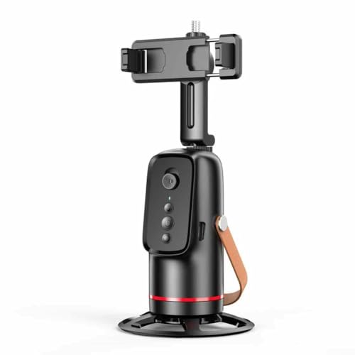 HEIBTENY Stativ für 65–90 mm Smartphones – automatische Gesichtsverfolgung folgt automatisch dem Motiv – 360° drehbar – keine App erforderlich, Selfie-Timer, 96,4 x 180 x 80,5 mm (Q03, keine Lichter) von HEIBTENY