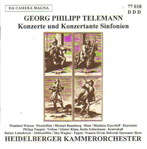 Konzerte und konzertante Sinfonien von HEIDELBERGER KAMMERORCHESTER