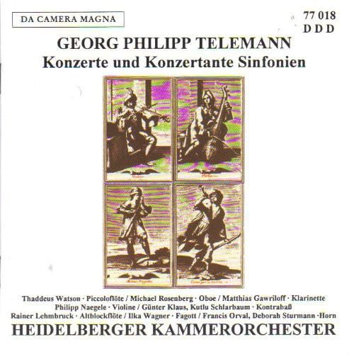 Konzerte und konzertante Sinfonien Konzerte und konzertante Sinfonien von HEIDELBERGER KAMMERORCHESTER