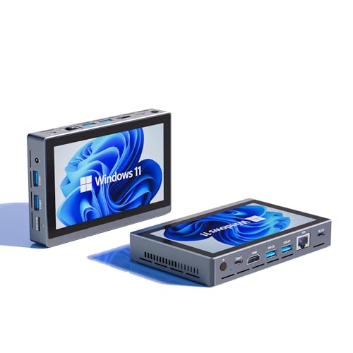 HEIGAOLAPC Mini PC Windows 11 Pro, Intel N5095 (2.9 GHz) 16GB DDR4 256GB eMMC Micro Desktop Computer, Mini Computer 4K @ 60Hz | Supports Triple Display | WiFi | BT 5.2| RJ45 LAN | HDMI × 2 Business von HEIGAOLAPC