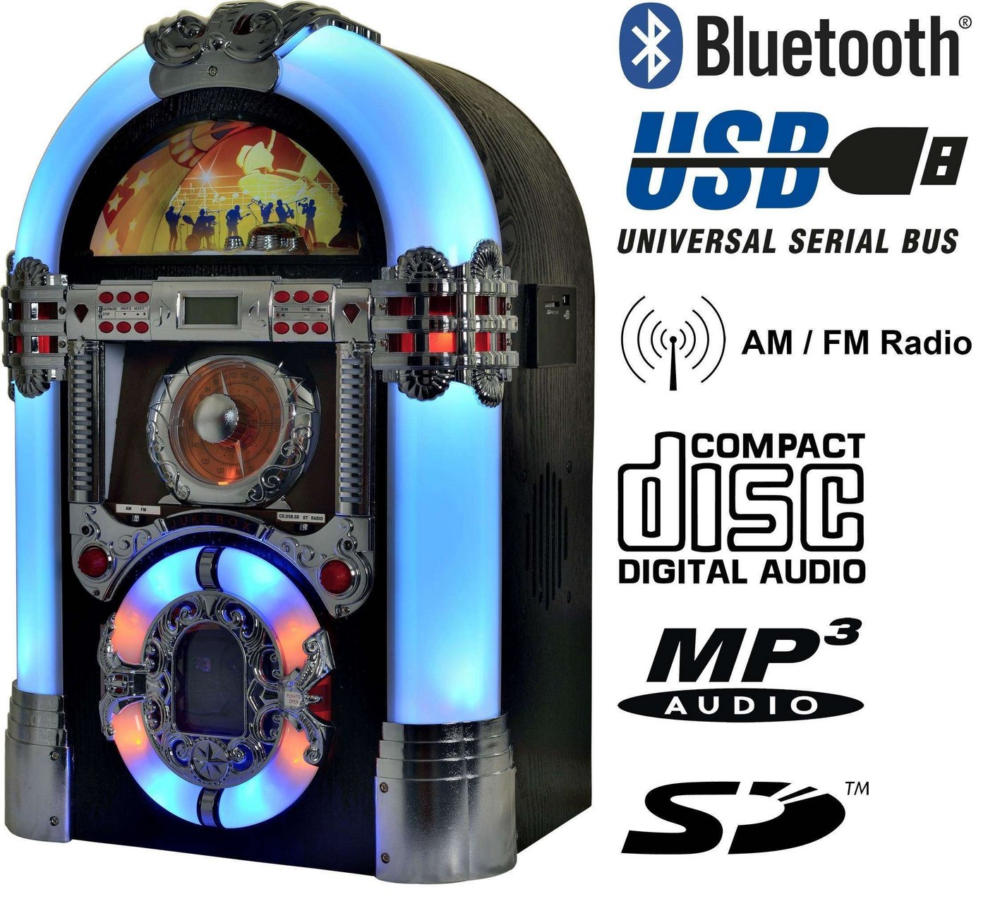 HEIKU-Sport Multimedia Musikbox Legend 501 Retro-Radio von HEIKU-Sport