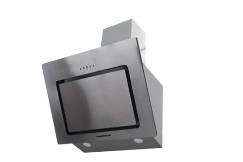 HEINNER A DCH-650RIX Schräghaube Dunstabzugshaube 60 cm, Abzugshaube Umluft 594.5 m³/h, Silber von HEINNER
