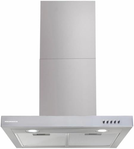 HEINNER HDCH-360TSS T-Form - Wandhaube Dunstabzugshaube 60 cm, 3 Einstellungen, Abzugshaube Umluft 308 m³/h, Edelstahl, Silber von HEINNER