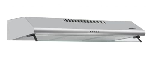 HEINNER XCH-450S Unterbau Dunstabzugshaube 60 cm, Abzugshaube Umluft 347,4 m³/h, Doppelmotor, Edelstahl, Silber von HEINNER