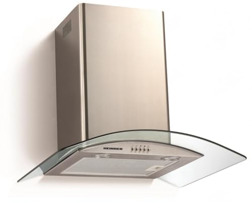 Heinner Wandeinbau-Dunstabzug - 60 cm - 610 m³/h - LED-Beleuchtung - 3 Positionen - Energieklasse C - Edelstahl - Glas Heinner Wandeinbau-Dunstabzug - 60 cm - 610 m³/h - LED-Beleuchtung - 3 Positionen - Energieklasse C - Edelstahl - Glas von HEINNER