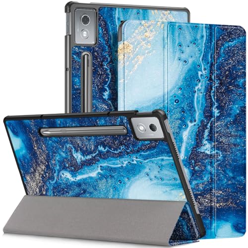 HEISHAYU Hülle für Lenovo Idea Tab Pro 12.7 Zoll 2025 Tablet,Schutzhülle mit Auto Schlaf/Wach Funktion,Z-Wellen von HEISHAYU