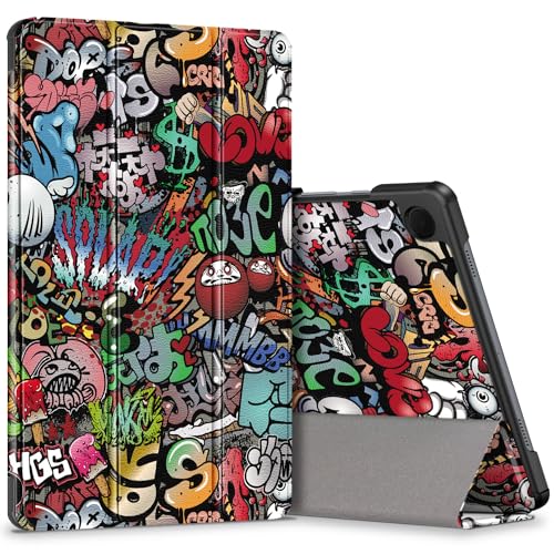 HEISHAYU Hülle für Samsung Galaxy Tab A9 + Plus 11 Zoll SM-X210/X216/X218 2023,Schutzhülle mit Auto Schlaf/Aufwach,Z-Graffiti von HEISHAYU