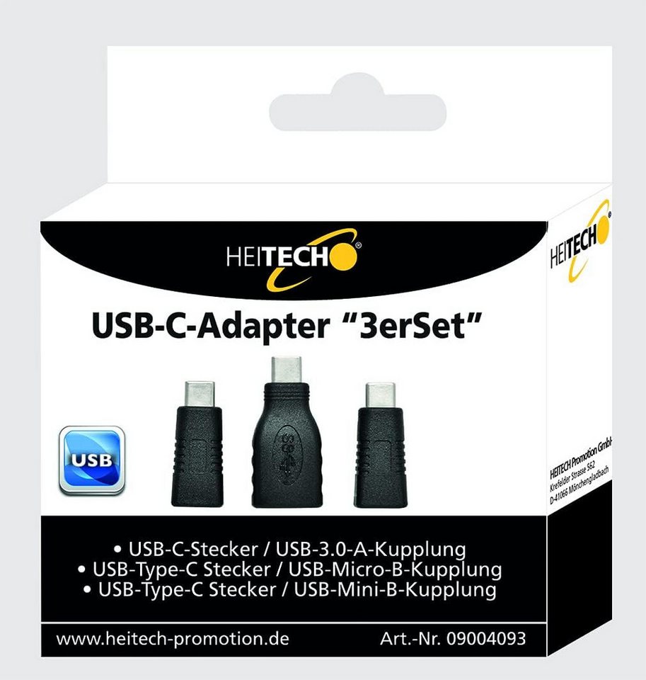 HEITECH Adapter Set USB-C 3-tlg Adapter von HEITECH