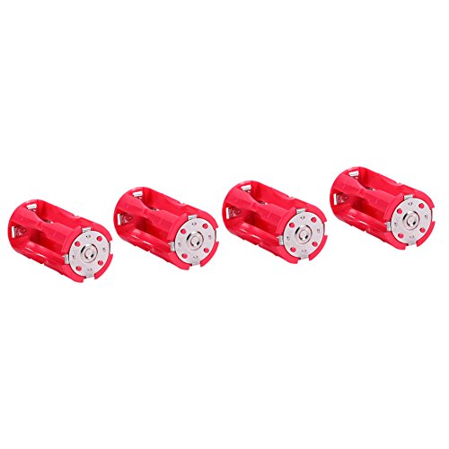 AAA auf C-Adapter, AAA auf C-Batterie-Adapter, 9 X 5 X 3, Tragbar, 4 Stück, 4 AAA auf C-Größe, Parallele Batterie-Konverter-Adapter-Halter-Hüllen, Box, Rot AAA auf C-Adapter, AAA auf C-Batterie-Adapter, 9 X 5 X 3, Tragbar, 4 Stück, 4 AAA auf C-Größe, Parallele Batterie-Konverter-Adapter-Halter-Hüllen, Box, Rot von HEITIGN