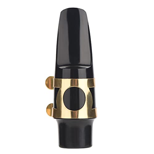 Schwarz Jupiter Altsaxophon-Mundstück 10×4×4 Professionelles Altsaxophon-Flötenkopf-Mundstück Saxophon-Jazz-Musikinstrumentenzubehör von HEITIGN
