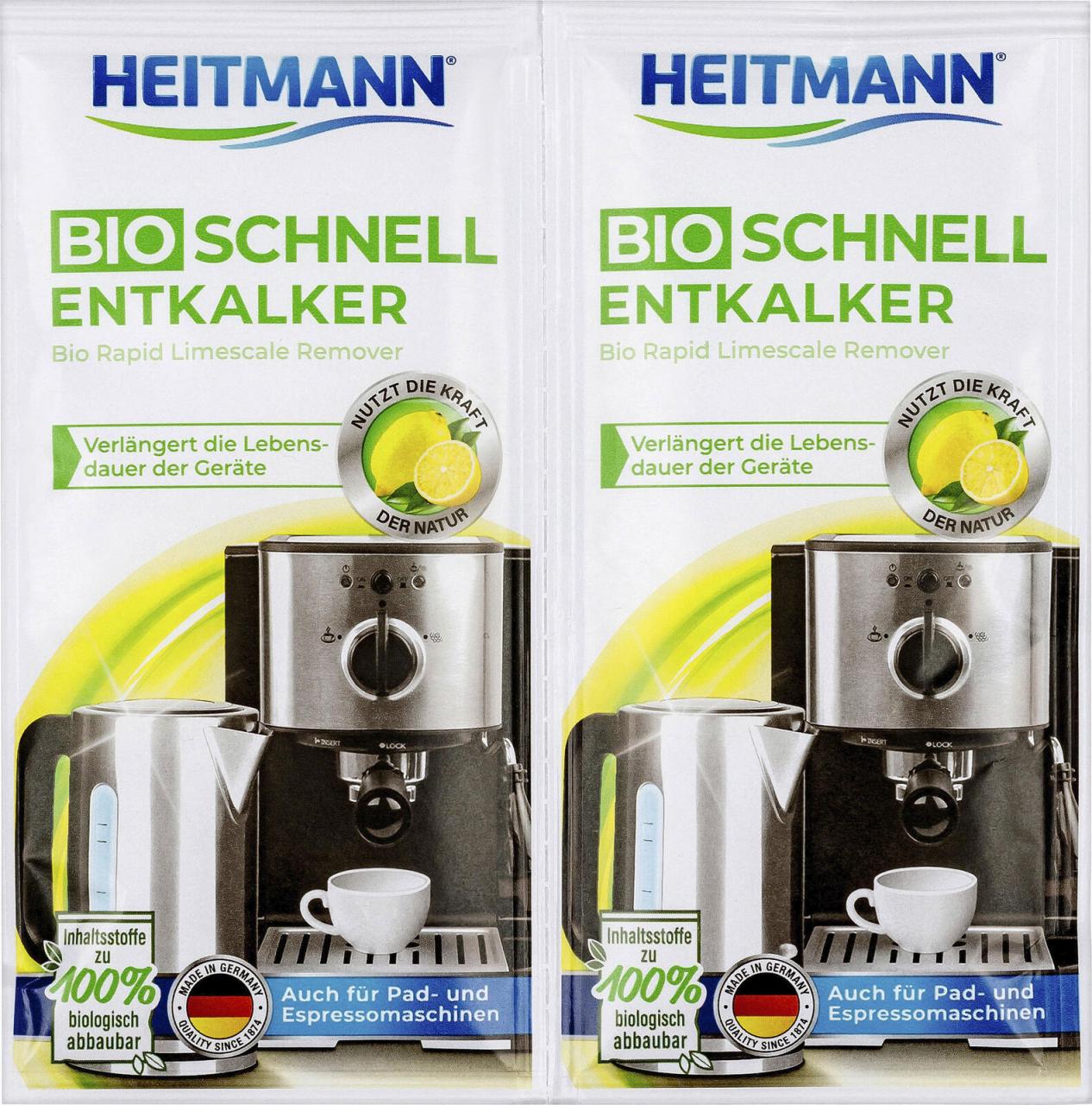 Schnellentkalker Bio 2x25g von HEITMANN