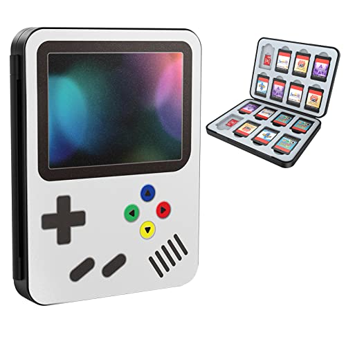 HEIYING Game Card Aufbewahrungsbox für Switch Game Card, Tragbare Schutzhülle Switch OLED Game Memory Card Storage mit 24 Game Card Slots und 24 Micro SD Card Slots. von HEIYING