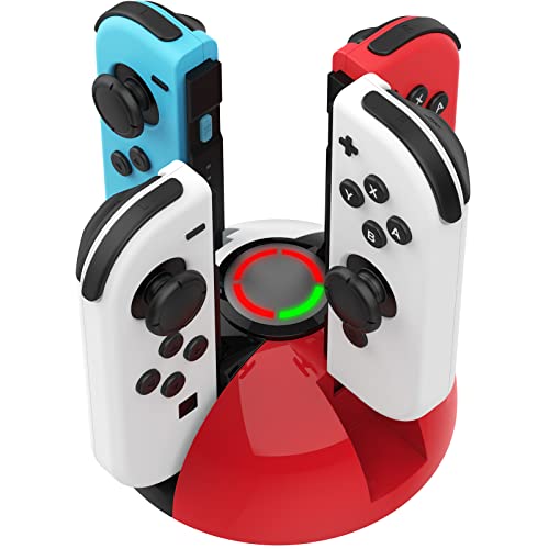 HEIYING Switch Joy Con Ladestation für Nintendo Switch/Switch OLED Joy Con Controller, Switch Controller Ladestation, Switch Joy Cons Ladestation mit LED-Anzeige. von HEIYING