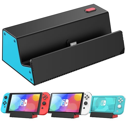 HEIYING Switch Ladestation für Switch/Switch Lite/Switch OLED, Typ C Port Portable Switch Dock Stand Ersatz für offizielle Switch Dock. von HEIYING