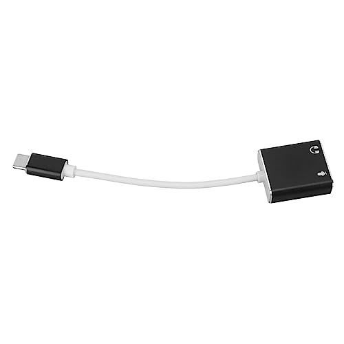 Mikrofon-Adapter, Typ-C-Soundkarte, 7.1-Kanal-USB-Externe Soundkarte, Typ-C-auf-3,5-mm-Kopfhöreranschluss-Adapter von HELEVIA